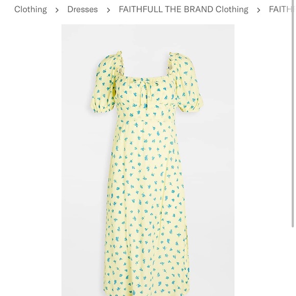 faithfull bette midi dress Faithfull the Brand Bette Midi Dress Stevie Floral FF1516-SFL